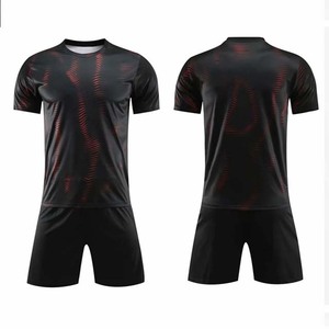 Nuovo Design mimetico nero sublimazione uniforme da <span class=keywords><strong>calcio</strong></span> - Product Image 2