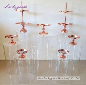 For stage decoration luckygoods new arrival romantic wedding <strong>pillar</strong> plinths wedding transparent acrylic <strong>flower</strong> <strong>pillar</strong> - Product Image 4