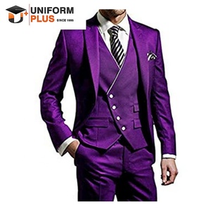 Derniers modèles de costumes de <span class=keywords><strong>mariage</strong></span> pour hommes en violet - Product Image 4