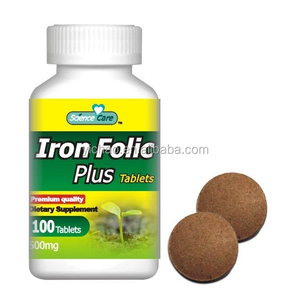 Hierro del ácido fólico más 500 mg tablet píldoras - Product Image 1