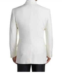 <span class=keywords><strong>Costume</strong></span> de <span class=keywords><strong>mariage</strong></span> pour homme, <span class=keywords><strong>demi</strong></span>-toile, blanc, coupe traditionnelle - Product Image 2