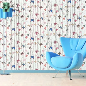 Wallpaper Vinyl Tahan Air Wallpaper untuk Kamar Mandi, 3D Butterfly Stiker Wallpaper