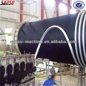 Hdpe acier 300-3000mm renforcer tuyau de drainage machine