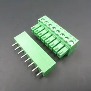 PCB pluggable klemmenblok 5.0mm klemmenblok vrouwelijke pin header met flens