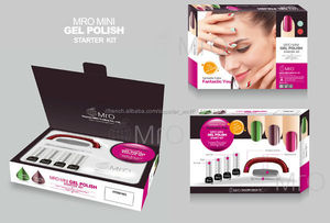 Ensemble complet de nail gel polish kit avec uv lampe led, Nail art - Product Image 1