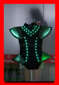 Programable De Baile DJ Etapa <span class=keywords><strong>Traje</strong></span> LED, venta caliente de halloween <span class=keywords><strong>sexy</strong></span> <span class=keywords><strong>traje</strong></span> de la danza del vientre árabe - Product Image 5