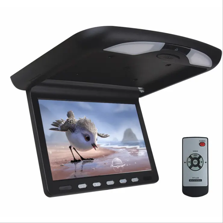 High Brightness 15.1 inch flip down car monitor Clear car tv monitor dvd automobile car back seat lcd monitor With wide view