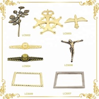 Esquinas Metálicas Multifuncionales Cuadradas de Bronce Antiguo para Ataúdes, Estilo Europeo, Accesorios Fúnebres LILOGN