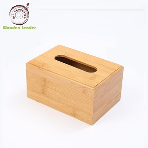 Boîte de rangement réutilisable pour serviettes de table, distributeur Facial en bambou, carré, moderne, personnalisé, vente en gros, unités - Product Image 4