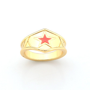 Anillo <span class=keywords><strong>de</strong></span> Plata y Oro <span class=keywords><strong>de</strong></span> la Mujer Maravilla, Regalo <span class=keywords><strong>de</strong></span> Superhéroe <span class=keywords><strong>de</strong></span> <span class=keywords><strong>DC</strong></span> <span class=keywords><strong>Comics</strong></span> para Ella - Product Image 5