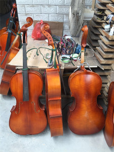 <span class=keywords><strong>Haut</strong></span> <span class=keywords><strong>de</strong></span> <span class=keywords><strong>gamme</strong></span> à la main en bois massif naturel flamme <span class=keywords><strong>violoncelle</strong></span> 4/4 - Product Image 6