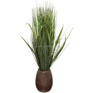 Custom PVC green grass decoration Spring handmade green Artificial onion grass