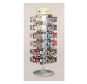 Bán lẻ kim loại Sàn 4 túi mặt Khăn Ăn Spinner Hiển Thị - Product Image 5