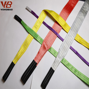Chine VOHOBOO MARQUE <span class=keywords><strong>10</strong></span> <span class=keywords><strong>Tonnes</strong></span> Polyester Plat <span class=keywords><strong>de</strong></span> <span class=keywords><strong>Sangle</strong></span> <span class=keywords><strong>De</strong></span> <span class=keywords><strong>Levage</strong></span> sling - Product Image 1