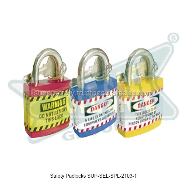 2023 Safety padlock nylon masterlock safety padlock long shackle loto safety lockout padlocks