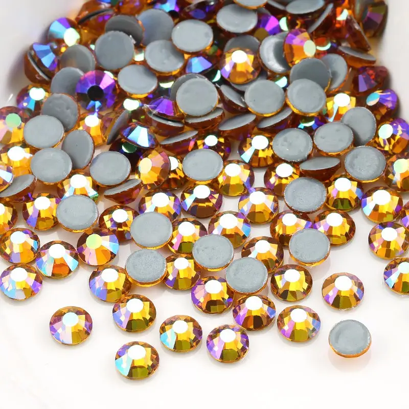 Factory wholesale hotfix stone glass crystal MC hot fix rhinestones for garment accessories