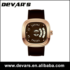 2015 hot vente japon miyota movt véritable bracelet en cuir carré 3 atm étanche mens <span class=keywords><strong>montre</strong></span> - Product Image 6