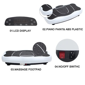 Ultradünne Mini Dual Motor Verrückt Fitness-massagegerät Power Vibration Platte mit musik lautsprecher