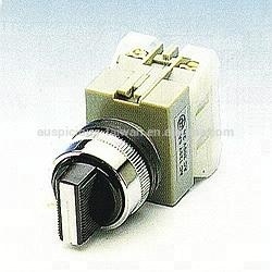 Interrupteur sélecteur à bouton de type 22 mm 25 mm 30 mm, 2 ou 3 positions, 6A 1NO 1NC LED IP54 300V (ASS) - Product Image 5