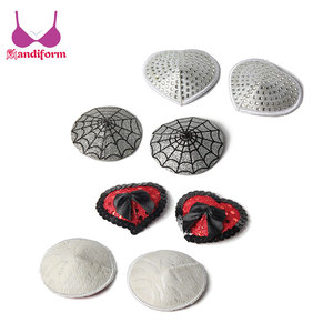 Groothandel custom pasteitjes en tepel covers stof vrouwen sexy borsten tepel pasties kwasten voor jong meisje - Product Image 2