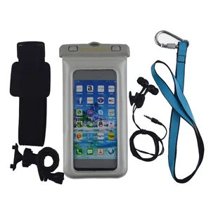 NEW Mobile Phone Waterproof Bag Case with Armband and Earphone biking running camping hiking water proof mobile phone bags