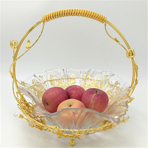 Haute qualité Fête Décoratif <span class=keywords><strong>Panier</strong></span> <span class=keywords><strong>Suspendu</strong></span> Verre Dessert Fruits <span class=keywords><strong>Panier</strong></span> De <span class=keywords><strong>Rangement</strong></span> - Product Image 2