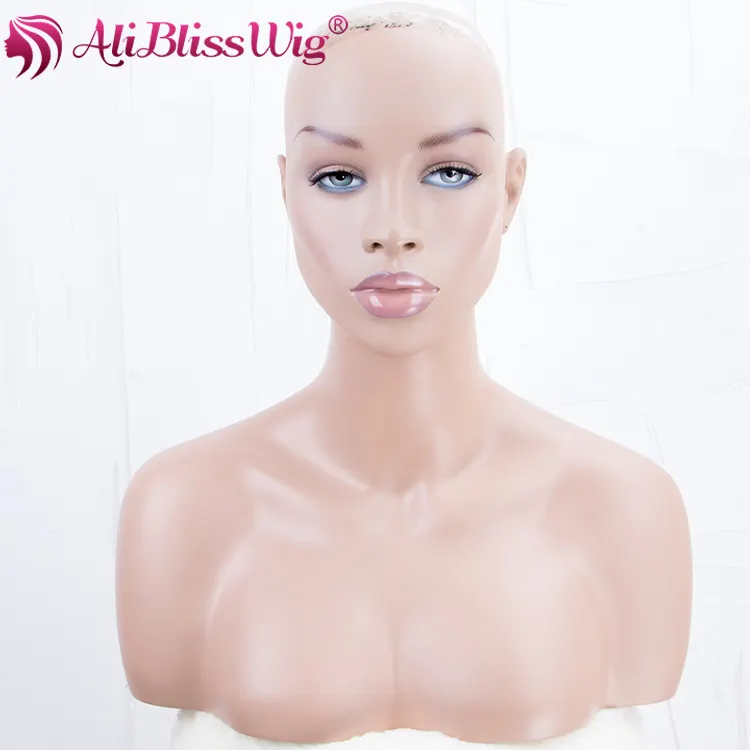 Ali Bliss-Peluca de fibra de vidrio de colores para mujer, postizo de cabeza de maniquí, barato, respetuoso con el medio ambiente, <span class=keywords><strong>diseño</strong></span> de moda, maquillaje de exhibición