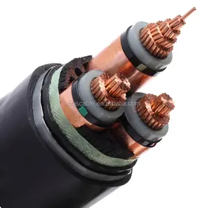 3 Core Copper Conductor Medium Voltage Armoured XLPE Insulated Power Cable