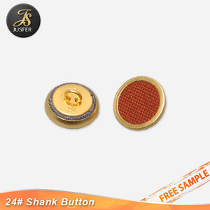 15Mm Vải Bao Phủ Nút Phẳng Nút Kim Loại <span class=keywords><strong>Shank</strong></span> Cho Quần Áo - Product Image 5