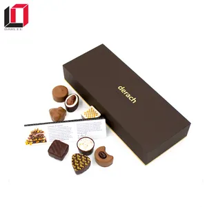 Kotak Kemasan Cokelat Diy Kertas Grosir dengan Baki Bagian Dalam Blister