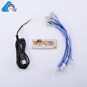 Arcade kits PCB puce <span class=keywords><strong>3</strong></span> en 1 joystick arcade joystick puce carte d'ordinateur avec fil/câble Pour PS3 PC avec tous les fils - Product Image 2