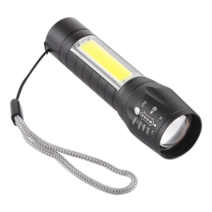 XML XPE + COB <span class=keywords><strong>LED</strong></span> Đèn pin xách tay mini Zoom <span class=keywords><strong>Torch</strong></span> đèn pin USB có thể sạc lại không thấm nước IPX5 trong cuộc sống & hộp lưu trữ - Product Image 5