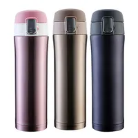 Vice Premium Quality Vacuum Suction Bottom Office Coffee Mug Bottle Tumbler Thermos  Flask, 380ML - White