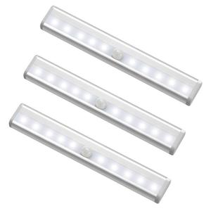 10 LED noche luz automático on/off stick-on anywhere batería inalámbrica LED sensor de movimiento luz de la escalera - Product Image 1