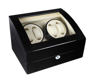 4 + 6 vị trí gỗ tự động xem Winder thanh lịch Chống Bụi Hình chữ nhật hộp đồng hồ & trường hợp - Product Image 1