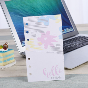 Full Color Printing Storage Bag <strong>A5</strong> 6 Rings Binder <strong>Planner</strong> 's Refill Page File Folder Pages - Product Image 3