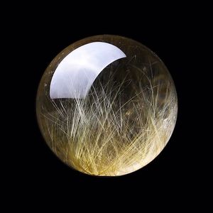 Trang Chủ Nội Thất Năng Lượng Chữa Đá Tự Nhiên Pha Lê Cầu Được Đánh Bóng Bằng Vàng Cầu Thạch Anh Để Thiền - Product Image 6
