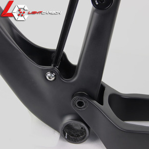 Cadre de vélo de montagne à double suspension LightCarbon Suspension arrière Cadre de vélo <span class=keywords><strong>Peinture</strong></span> blanche LCFS911 - Product Image 4