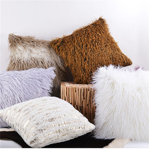 <strong>Long</strong> Wool <strong>Cushion</strong>,Luxury Fashion Faux Fur Pillow,For Chair &amp; Sofa - Product Image 1