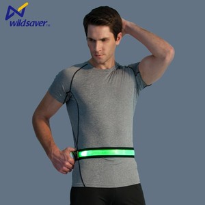 Heißer verkauf sicherheit sport taille gürtel led läuft hüftgurt glow in <span class=keywords><strong>the</strong></span> dark - Product Image 4