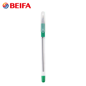 Beifa ब्रांड AA128 हरे रंग की स्याही रंग प्रचार प्लास्टिक Ballpoint कलम, थोक बॉल पेन - Product Image 2
