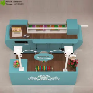كشك الطعام تصميم مفهوم دونات عرض كابينة عرض كعكة كشك مول للبيع