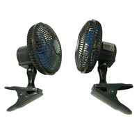 6 POUCES- -2 Vitesses-Inclinaison Réglable, Fonctionnement Silencieux À Clipser-Ventilateur avec 5.5 Pied Cordon et Acier Gril De Sécurité, Noir