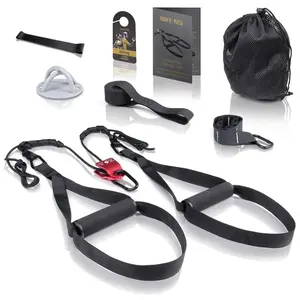 Wellshow Sport Body Druk Sling Trainer Set Weerstand Trainer Suspension Gym Fitness Trainer Draagtas Exercise 1.9kgs