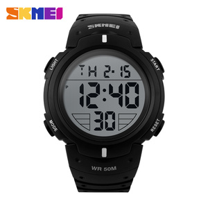 Alibaba Champion Montres <span class=keywords><strong>Skmei</strong></span> <span class=keywords><strong>1068</strong></span> Montre chronographe 5ATM Résistant À L'eau Sport Hommes Montre - Product Image 2