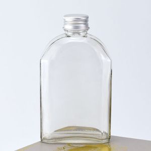 Wholesale Beverage Flat Square Clear Glass 50ml 100ml Juice <strong>Bottle</strong> <strong>200ml</strong> - Product Image 2