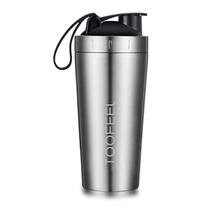 थोक 700ml 25oz व्यक्तिगत लोगो मुद्रण के साथ जिम फिटनेस स्टेनलेस स्टील खेल प्रोटीन प्रकार के बरतन - Product Image 4