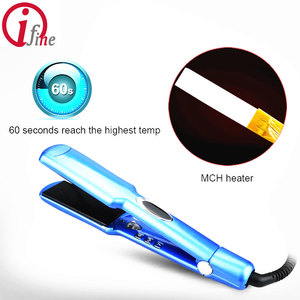 2018 tendencia productos 100% turmalina cerámica calentador MCH <span class=keywords><strong>plancha</strong></span> <span class=keywords><strong>de</strong></span> <span class=keywords><strong>pelo</strong></span> infrarrojos con placa flexible y negativos - Product Image 2