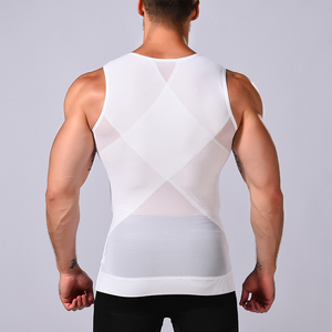 2022 nuovo Design Bodywear uomo dimagrante <span class=keywords><strong>Body</strong></span> Shaper camicia a compressione Slim Fit canottiera Shapewear personalizzato <span class=keywords><strong>Body</strong></span> Shapers uomo - Product Image 4