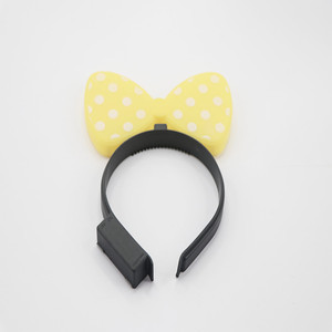 파티 Bowknot 머리띠 글로우 LED 깜박이 조명 활 미니 깜박이 빛 헤어 밴드 걸쇠 - Product Image 4